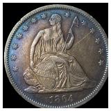 1864-S Silver Half Dollar CLOSELY UNCIRCULATED