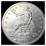 1876-S Silver Trade Dollar CLOSELY UNCIRCULATED