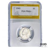 1940 Jefferson Nickel PGA PR66+