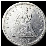 1877-S Silver Seated Liberty Quarter NEARLY UNCIRC