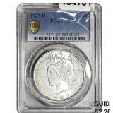 1927-D Silver Peace Dollar PCGS MS63