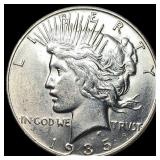 1935 Peace Silver Dollar CHOICE AU