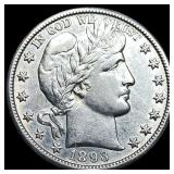 1893-O Silver Barber Half Dollar CLOSELY UNCIRCULA