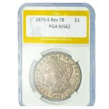 1879-S Rev 78 Morgan Silver Dollar PGA MS62