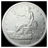1878-S Silver Trade Dollar NEARLY UNCIRCULATED