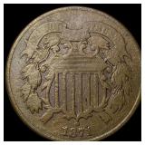 1871 Bronze Two-Cent Piece LIGHTLY CIRCULATED