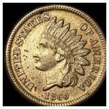 1860 Copper-Nickel Indian Head Cent CHOICE AU