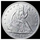 1855-O Silver Half Dollar CLOSELY UNCIRCULATED