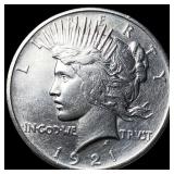 1921 Silver Peace Dollar CLOSELY UNCIRCULATED
