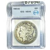 1903-S Morgan Silver Dollar ICG VG10
