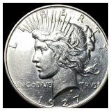 1927 Silver Peace Dollar CLOSELY UNCIRCULATED