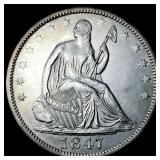 1847-O Seated Liberty Half Dollar