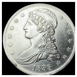 1838 Silver Half Dollar CLOSELY UNCIRCULATED