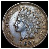 1901 Indian Head Cent CLOSELY UNCIRCULATED