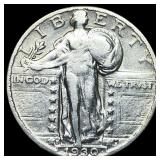 1930-S Silver Standing Liberty Quarter LIGHTLY CIR