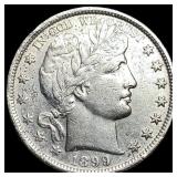 1899 Silver Barber Half Dollar HIGH GRADE