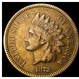 1872 Indian Head Cent ABOUT UNCIRCULATED