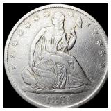 1861-O Silver Half Dollar NEARLY UNCIRCULATED