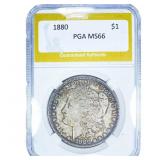 1880 Morgan Silver Dollar PGA MS66