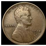 1914-D Lincoln Wheat Cent NEARLY UNCIRCULATED