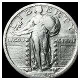 1927-S Silver Standing Liberty Quarter NEARLY UNCI