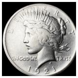 1921 Silver Peace Dollar CLOSELY UNCIRCULATED