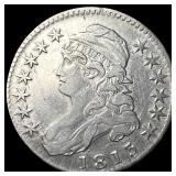 1813 Capped Bust Half Dollar NEARLY UNCIRCULATED