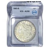 1883-S Morgan Silver Dollar ICG AU50