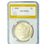 1904 Morgan Silver Dollar PGA MS63