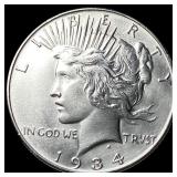 1934 Silver Peace Dollar UNCIRCULATED