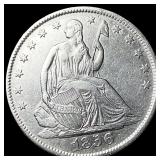 1836-O Silver Half Dollar CLOSELY UNCIRCULATED