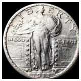 1918 Standing Liberty Quarter NEARLY UNCIRCULATED