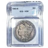 1903-S Morgan Silver Dollar ICG VG8