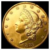 1873 Open 3 DDO FS-101 $20 Gold Double Eagle