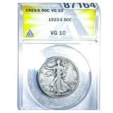1923-S Walking Liberty Half Dollar ANACS VG10