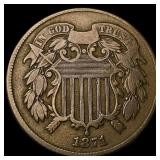 1871 Two-Cent Piece HIGH GRADE