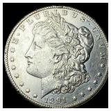 1891-CC Silver Morgan Dollar CLOSELY UNCIRCULATED