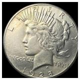 1928 Peace Silver Dollar CLOSELY UNCIRCULATED