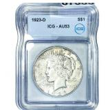 1923-D Silver Peace Dollar ICG AU53