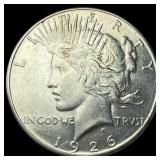 1926-S Silver Peace Dollar CHOICE AU