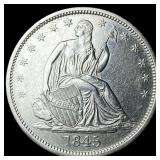 1845-O Silver Half Dollar CLOSELY UNCIRCULATED