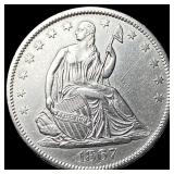 1867-S Silver Half Dollar CLOSELY UNCIRCULATED