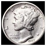 1927-S Silver Mercury Dime CLOSELY UNCIRCULATED