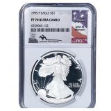 1995 Silver Eagle NGC PF70 Ultra Cameo