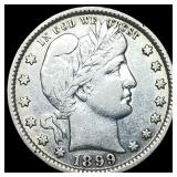 1899 Barber Quarter NEARLY UNCIRCULATED
