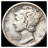 1923-D Silver Mercury Dime NEARLY UNCIRCULATED