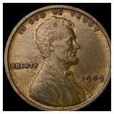 1909 Lincoln Wheat Cent CLOSELY UNCIRCULATED