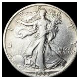 1933-S Silver Walking Liberty Half Dollar NEARLY U