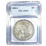 1889-O Morgan Silver Dollar ICG AU50