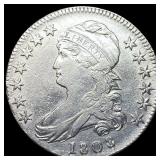 1808 Silver Half Dollar (Capped Bust) NEARLY UNCIR